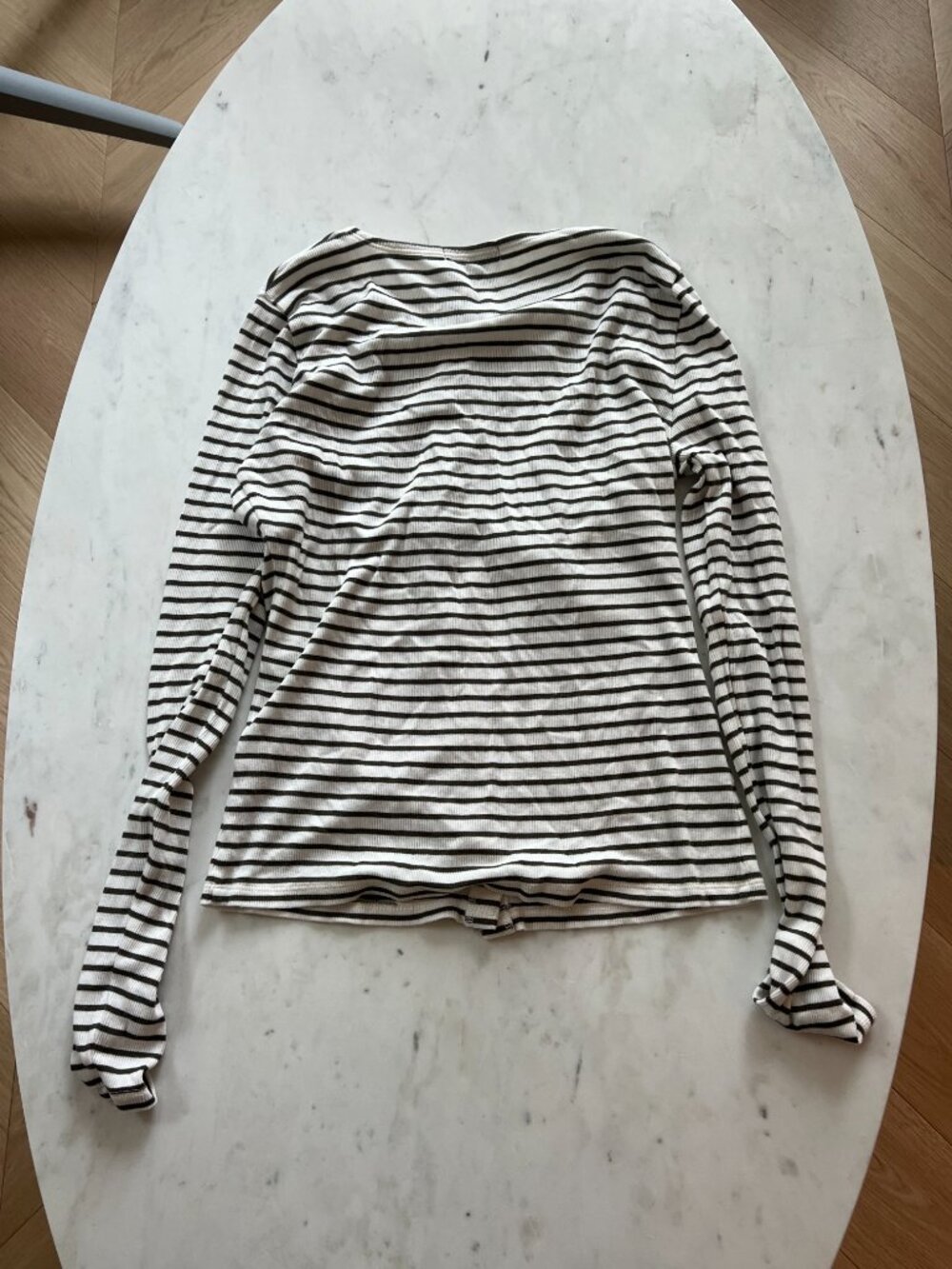 J.Crew Ribbed Button-Front Cardigan with Stripes Size S - Picture 3 of 5